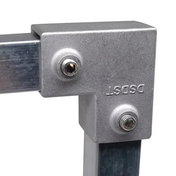 Connecteur carré en alliage d'aluminium 20x20mm