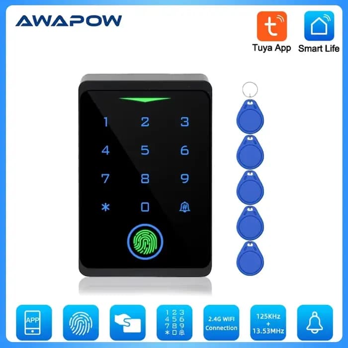 Awapow Tuya Kits de contrôle d'accès CF1-2.4G Wifi système de contrôle d'accès de porte sécurité éta