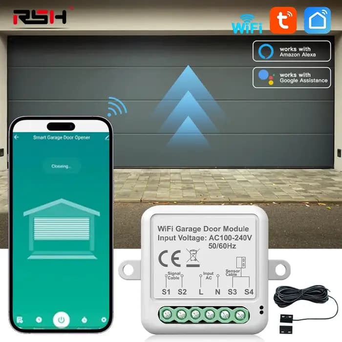 Tuya Smart Life WiFi porte battante motorisée porte coulissante ouvre-porte roulant 100-240V APP com