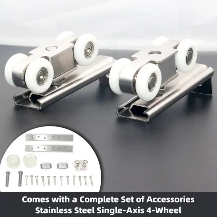 2 pièces/paire de roulettes pour porte coulissante, quincaillerie pour portes coulissantes, poulie à