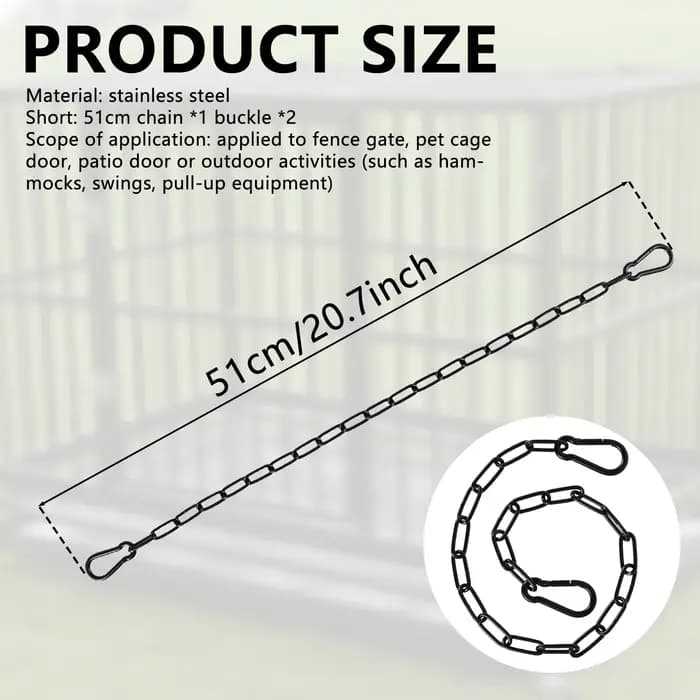 JOLink-Serrure de portail en acier inoxydable, 20 po, 39 po, loquet de portail avec ressort, résista
