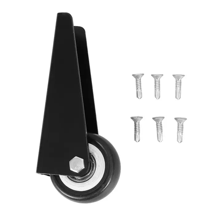 Roue pivotante silencieuse pour portail, poulie directionnelle, support inférieur anti-affaissement pour portail, roue pivotante pour clôture de jardin