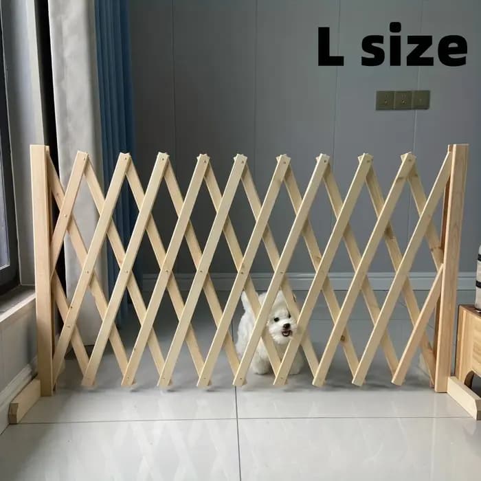 Barrière pliable extensible pour chien