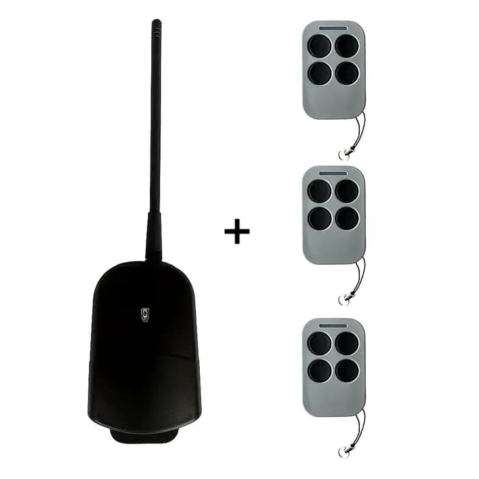 Moteur d'ouverture de portail coulissant automatique avec télécommande à code tournant HCS301 JJ-RC-SM12
