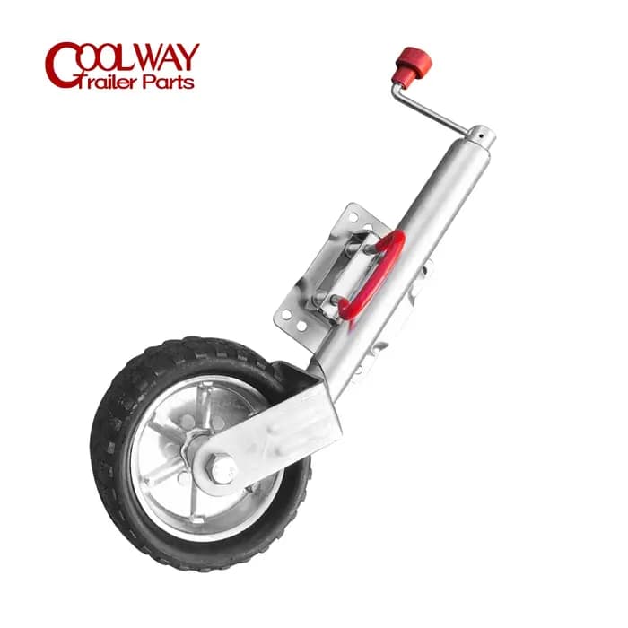 Roue Jockey de 10 pouces, roue pivotante en caoutchouc solide, capacité de 1000KG, caravane RV bateau remorque cric pièces accessoires
