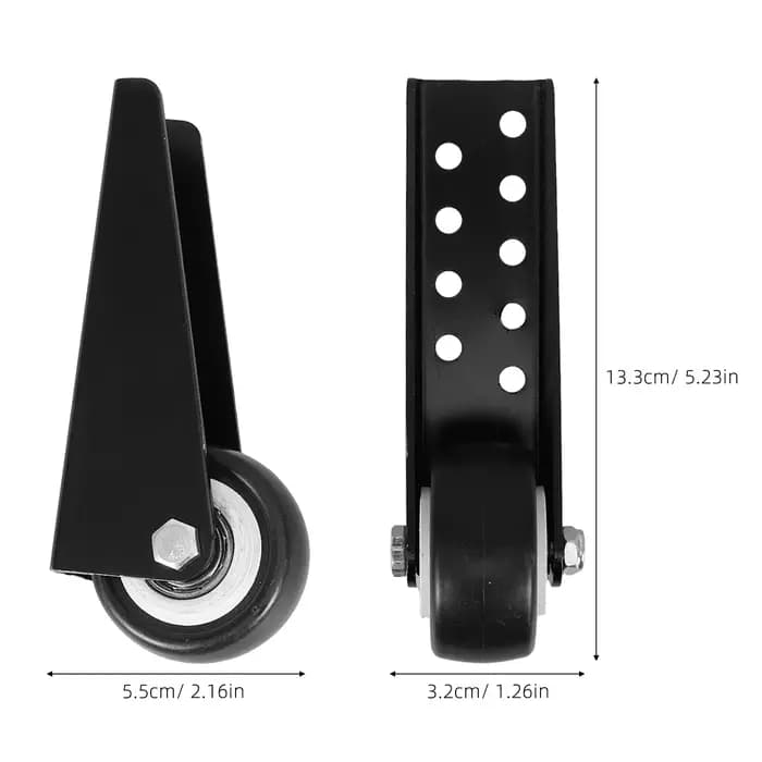Roue pivotante silencieuse pour portail, poulie directionnelle, support inférieur anti-affaissement pour portail, roue pivotante pour clôture de jardin