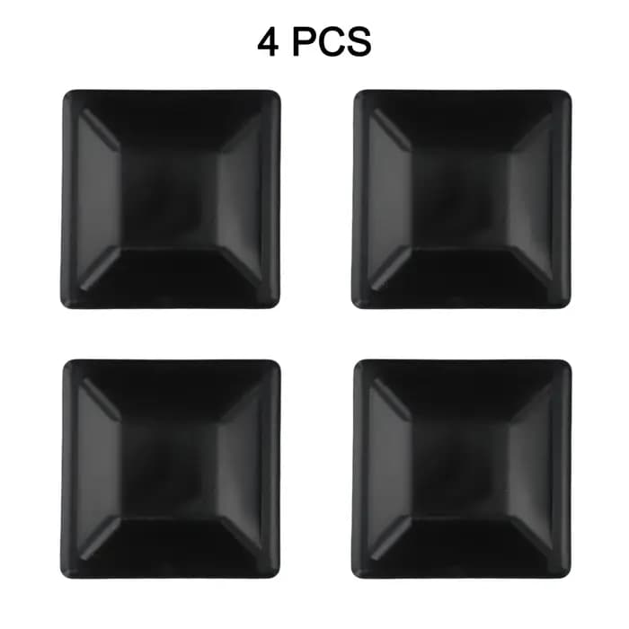 Capuchons de poteau de clôture en PP noir, 3-5/8 pouces, pour poteau en bois 4x4, protection contre les intempéries, accessoires de clôture de jardin, 4 pièces
