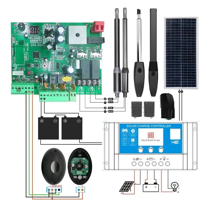 Carte PCB DC 24V pour ouvre-porte battante automatique à Double bras