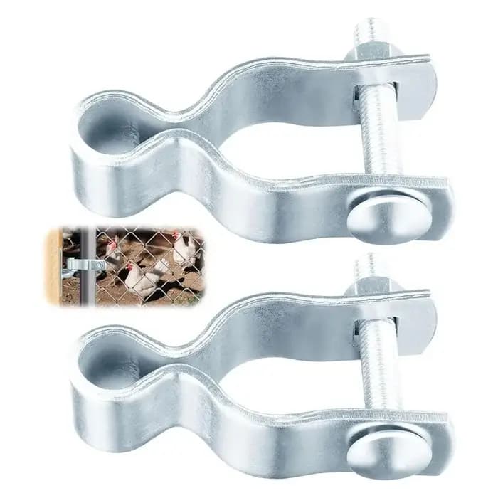 Charnières de portail en acier galvanisé résistantes à la corrosion, kit de charnières durables pour portail à mailles, quincaillerie de fixation murale pour portail extérieur