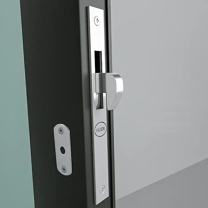 Serrure à crochet pour porte coulissante en alliage d'aluminium