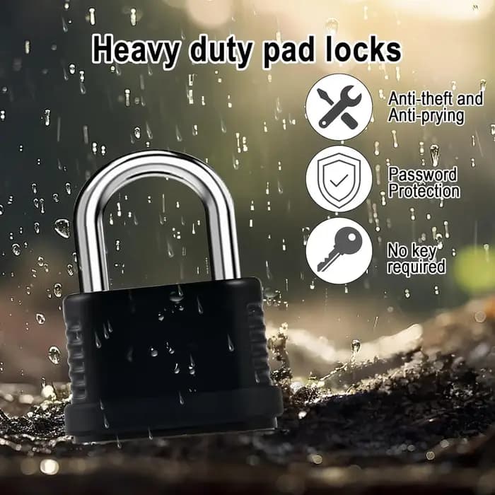 Cadenas à combinaison robuste à 4 chiffres