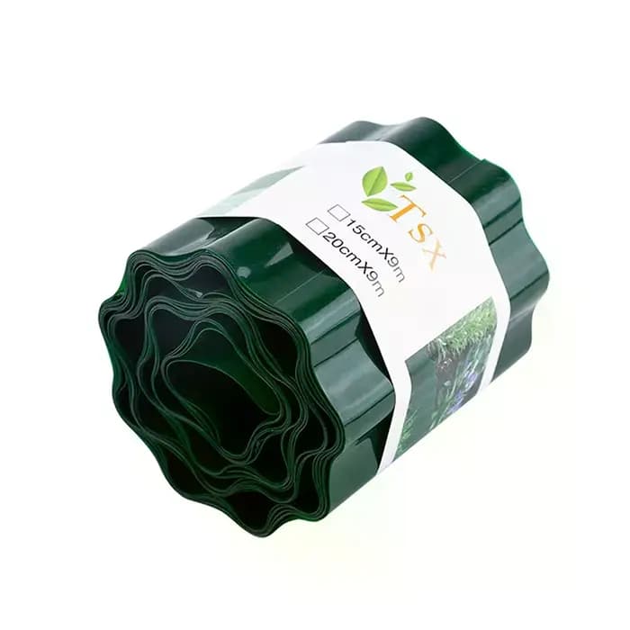 Bordure de jardin en plastique flexible pour pelouse