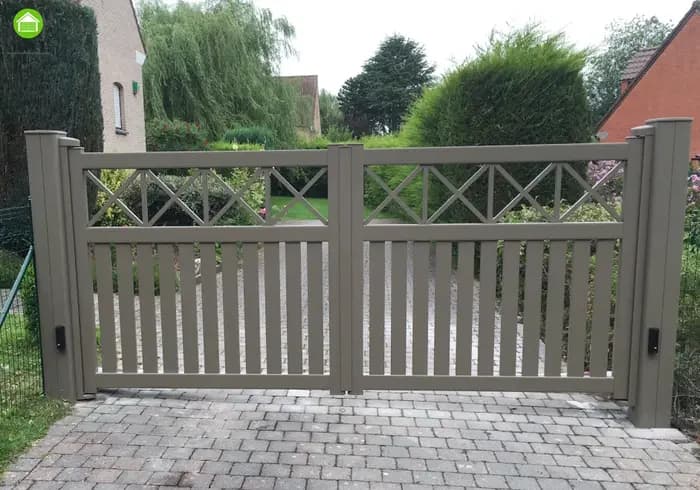 Tourniquet en aluminium pour allée automatique résidentielle, revêtement électrique pour villa, dern