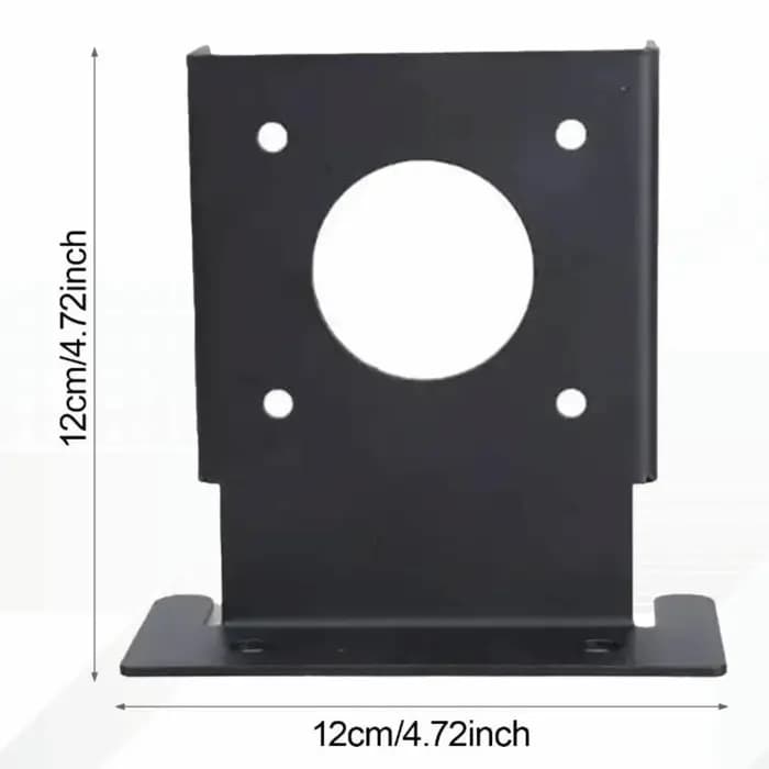 2 supports robustes en acier au carbone pour poteaux de clôture et pergola