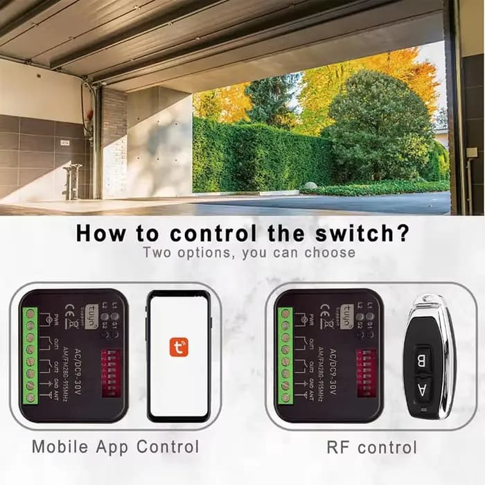 MULTI Récepteur de Tuya WiFi commutateur intelligent universel porte de Garage