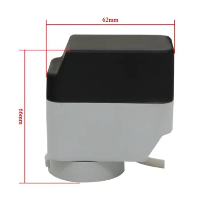 Vanne de commande motorisée en acier inoxydable DN15/20/25/32/40, corps de vanne à bille à filetage électrique à 2 voies et 3 voies M24 * 1.5, 1 pièce