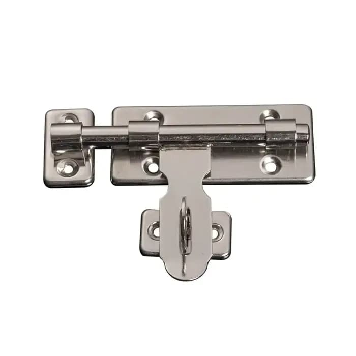 Verrou de porte coulissant en acier inoxydable, 4/8 pouces, pour portes, clôtures, hangar de Garage,
