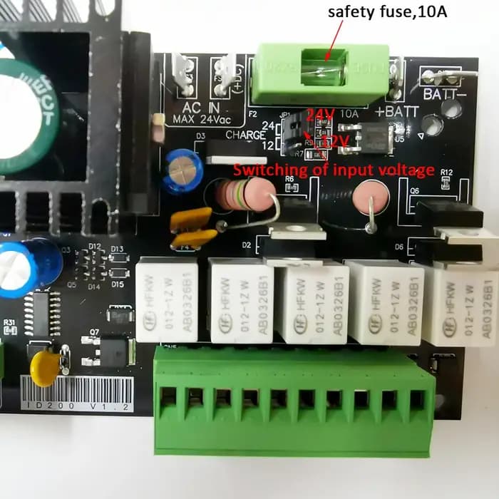 Ouvre-porte battante 12V 24V DC, unité de commande de moteur, contrôleur PCB, carte électronique pour moteur unique ou Double moteur