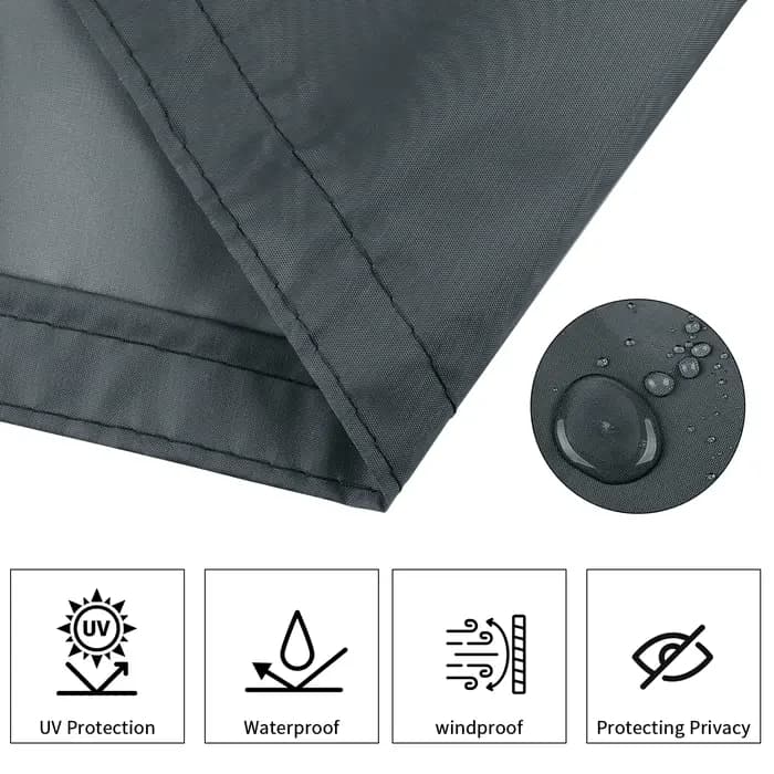 Couverture de clôture pour écran de confidentialité de balcon
