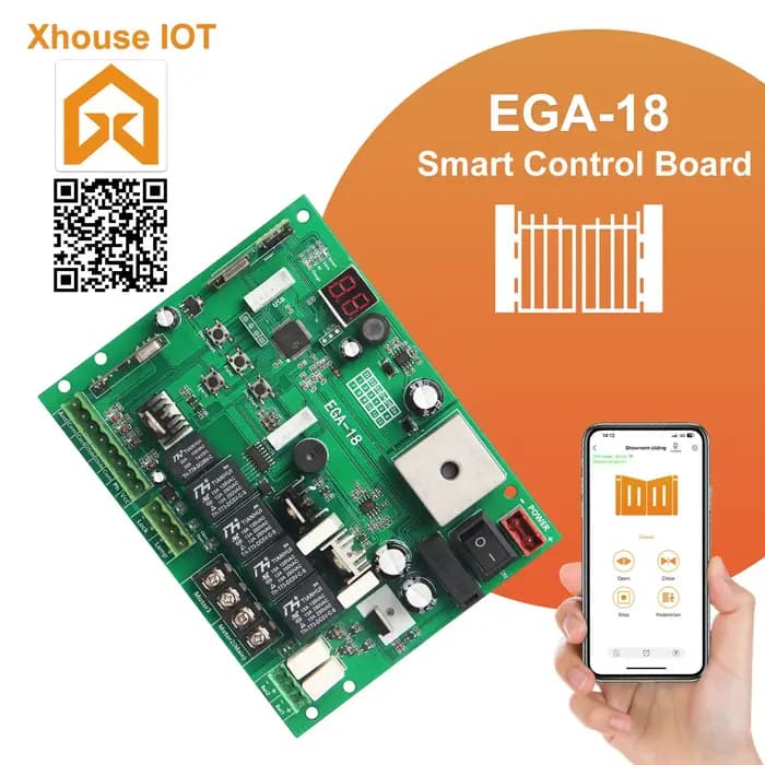 Contrôleur de portail automatique EGA-18A 24VDC, ouvre-portail automatique, carte de contrôle PCB pour portail battant