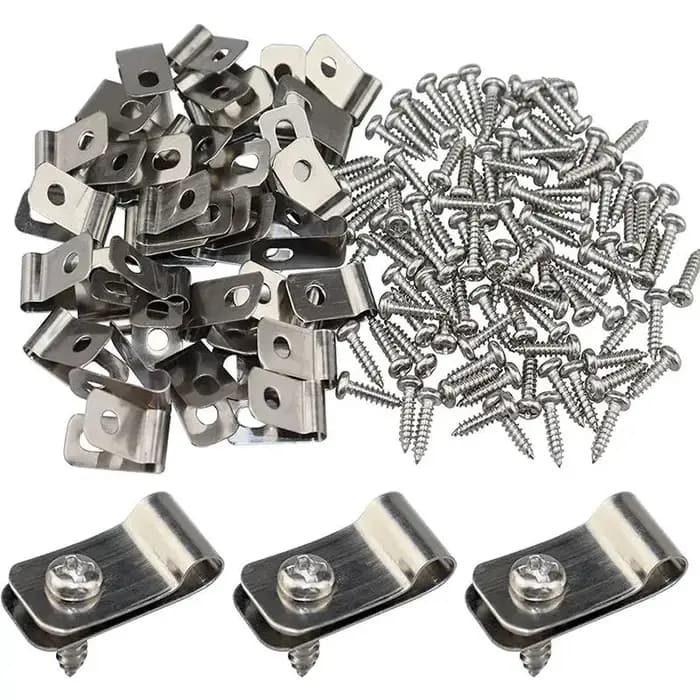 Pinces de fixation de clôture en aluminium