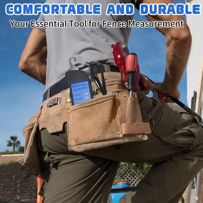 Testeur de clôture électrique portable 12KV avec affichage numérique