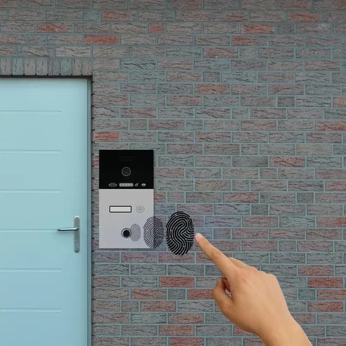 Jeatone 7 pouces Wifi interphone vidéo sonnette Tuya caméras pour appartement moniteur caméra Unitd avec empreinte digitale RFIC carte déverrouiller