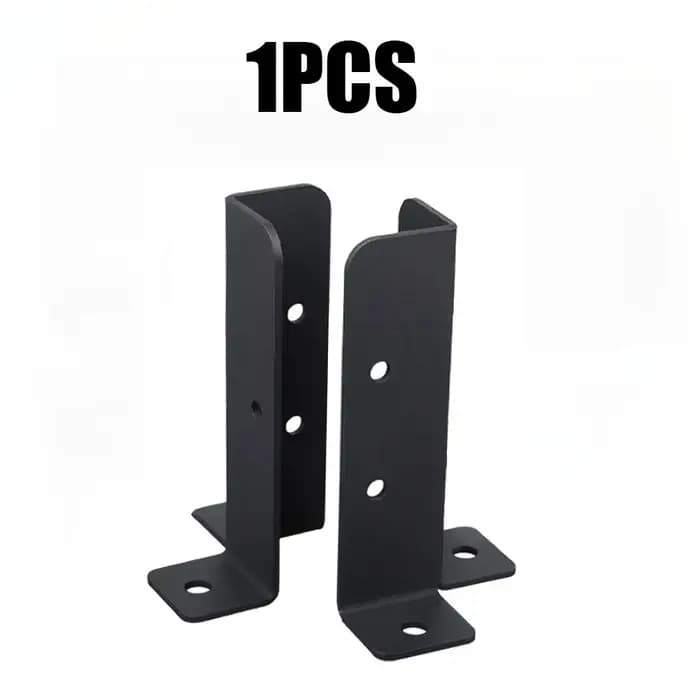 AT05-Staffe de Support de Base de poteau de clôture en bois, convient aux poteaux 2X4, 4X4, 6X6, Sup