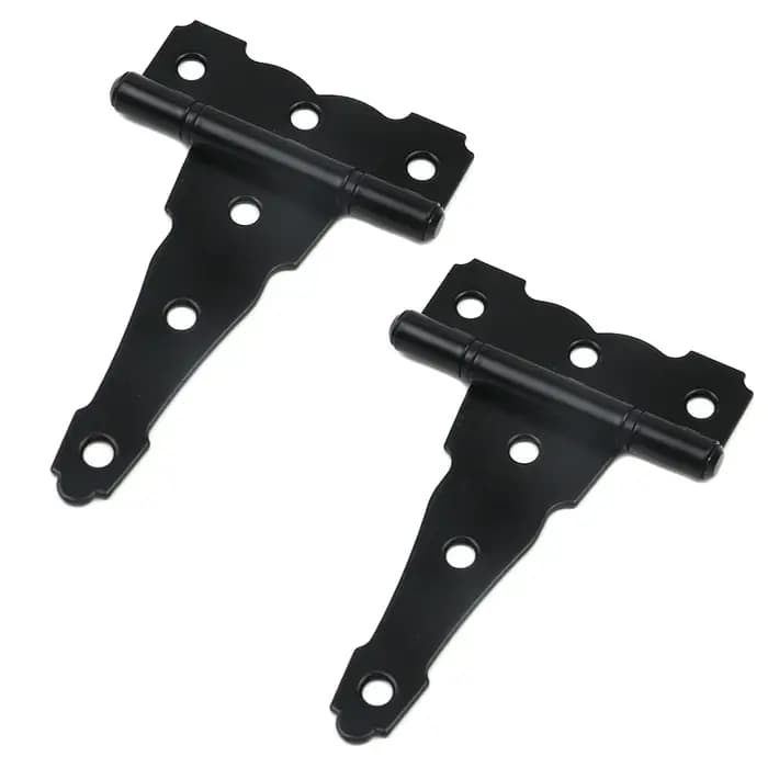 Charnières de porte de hangar noires classiques