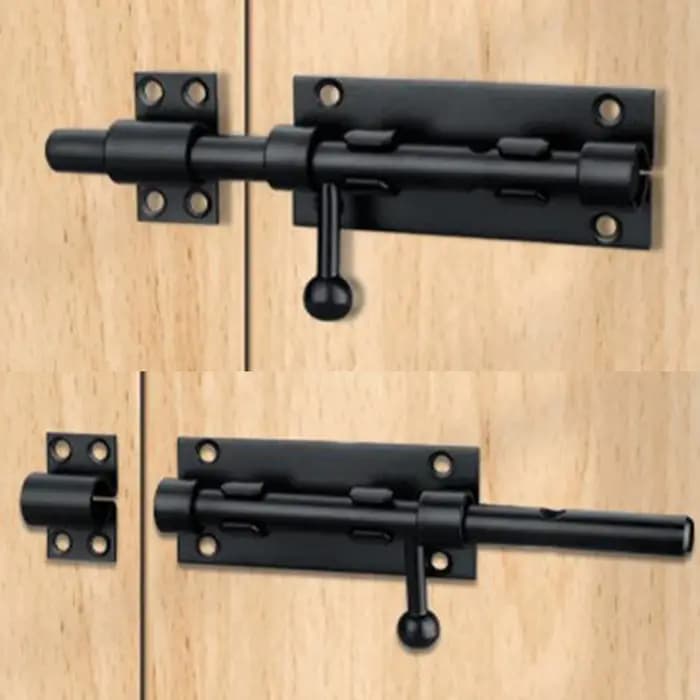 Loquet de porte, boulons coulissants