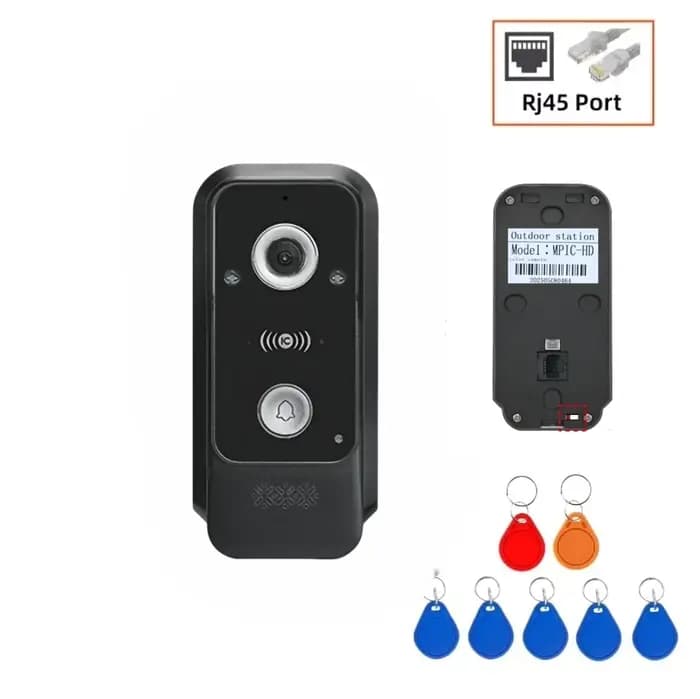 Système d'interphone vidéo Tuya Smart, écran tactile Rfid, entrée de porte sans fil pour appartement