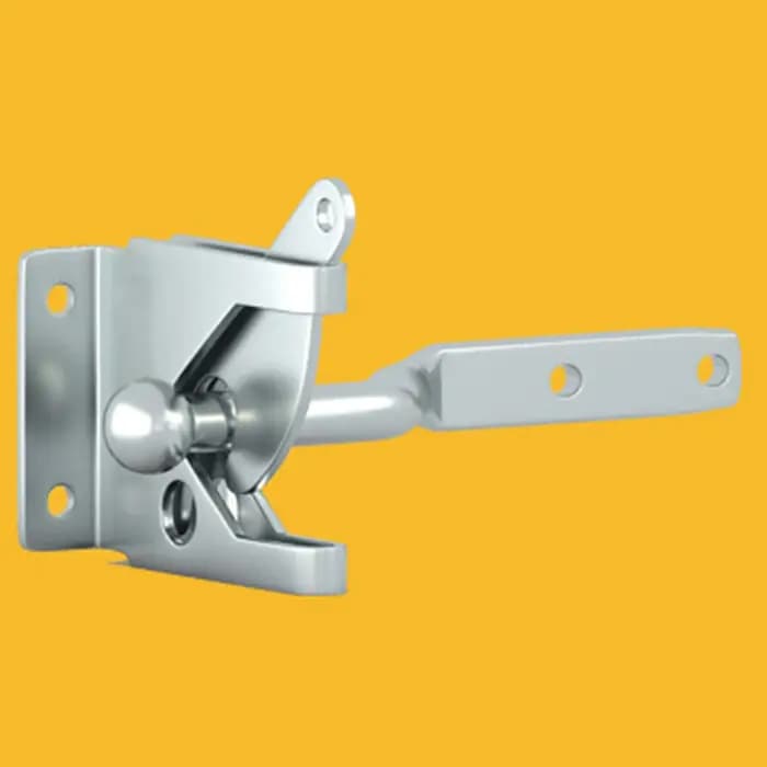 Charnière de porte de clôture galvanisée avec serrure à loquet pour serrure de clôture extérieure enduit de zinc résistante aux intempéries pour portails de jardin et clôtures