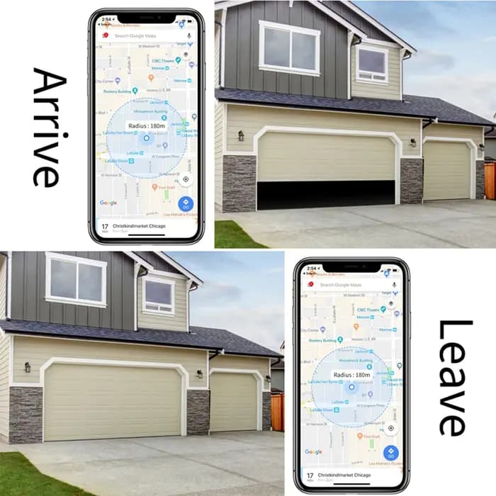 Ouvre-porte de garage compatible avec l'application Tuya