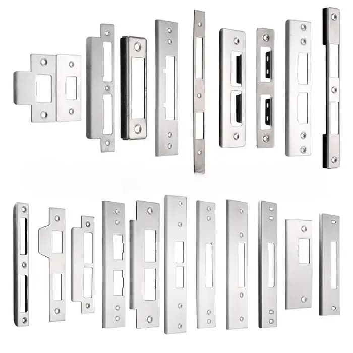 Clip de fixation pour plaque de serrure de porte en acier inoxydable pour portail
