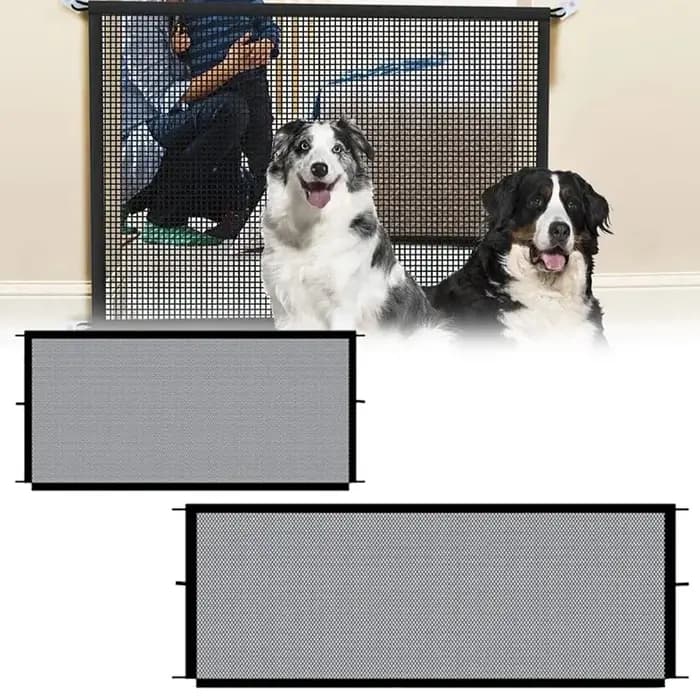 Clôture pour chien de compagnie équipée de 4 crochets