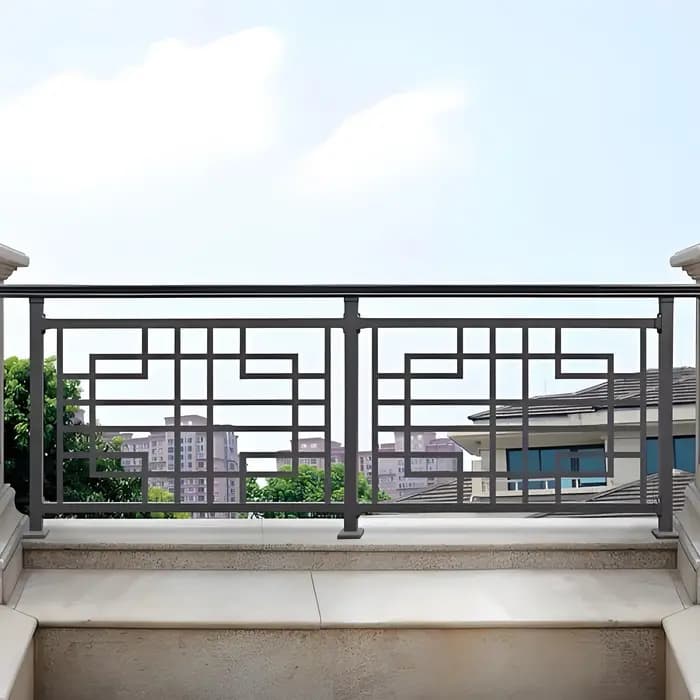 Simple design personalized railing aluminum fence or gate or garden panel post