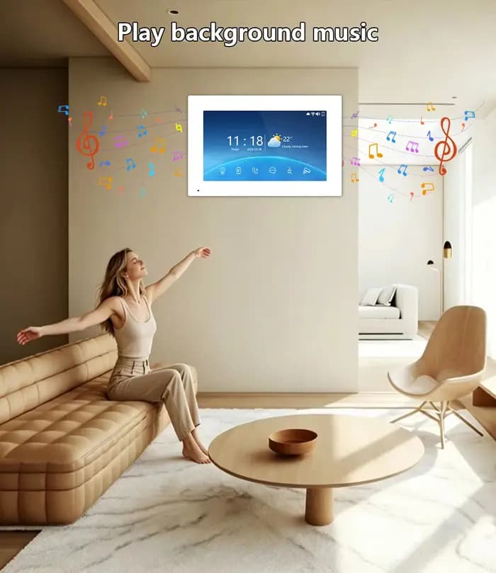 ANJIELOTuya Interphone vidéo filaire avec écran tactile de 7 pouces