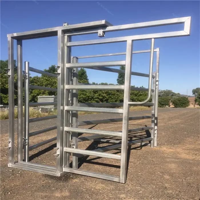 Porte coulissante de cour de bétail galvanisée ou de tuyau à chaud robuste
