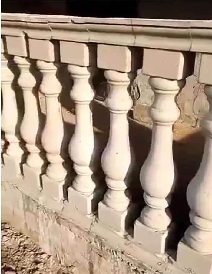 5 par mètre ABS terrasse coulée décorative main courante vase colonne béton clôture forme balustrade moule