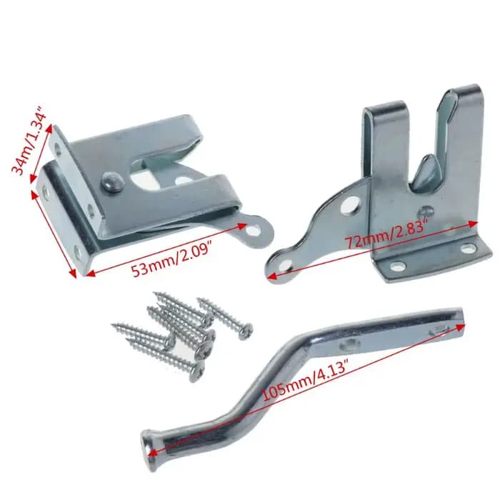 Boulon autobloquant pour loquet porte grange, serrure à gravité pour clôture jardin, pâturage Fa
