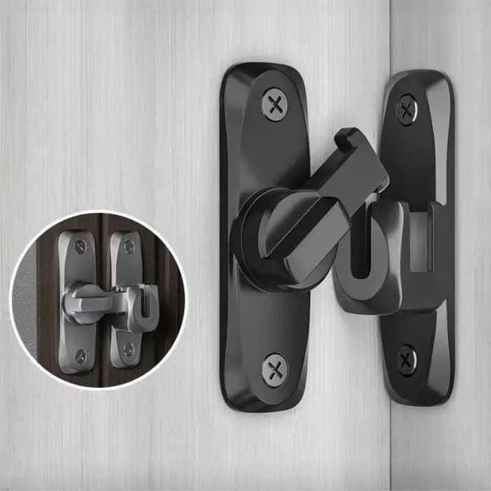Loquet de porte coulissante robuste en alliage de zinc