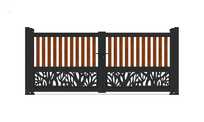 Porte et clôture en aluminium
