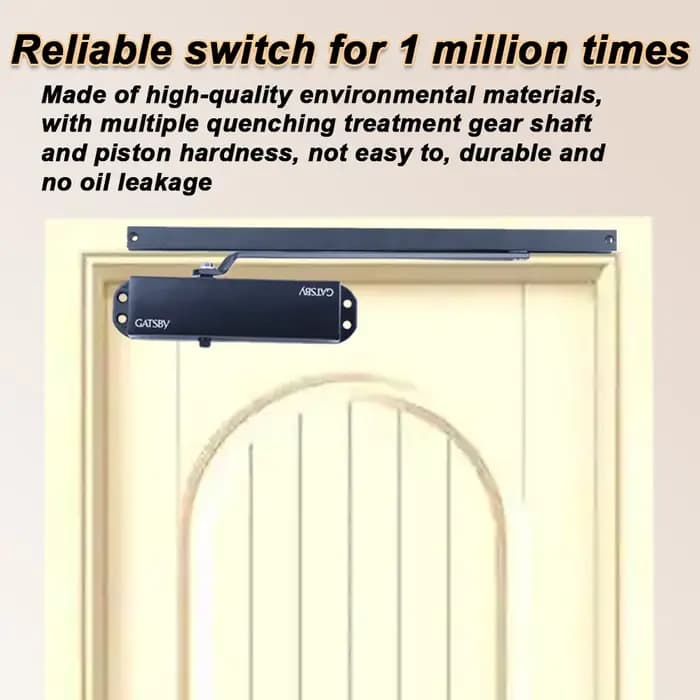 Ferme-porte de type rail de guidage de porte en alliage d'aluminium