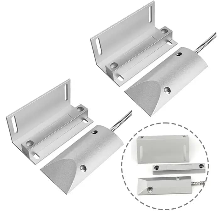 Capteur d'alarme de commutateur de Contact de porte de Garage magnétique filaire de 2 ensembles avec
