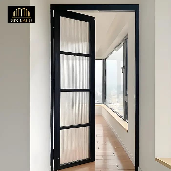 Sixinalu dernier système de porte coulissante conçu PT porte avant intérieure battante PD porte Doub