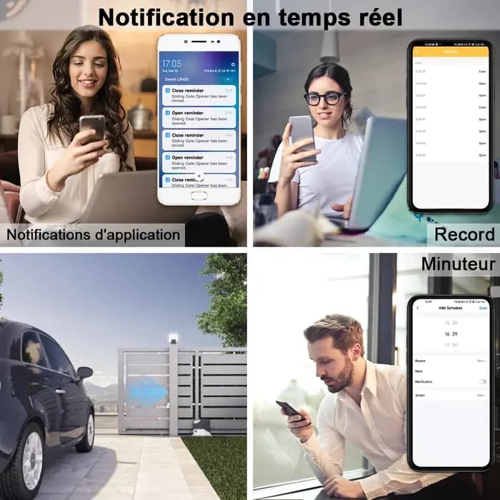 WiFi porte coulissante ouvre-moteur contrôleur commutateur Tuya vie intelligente ouverture maison à distance Alexa