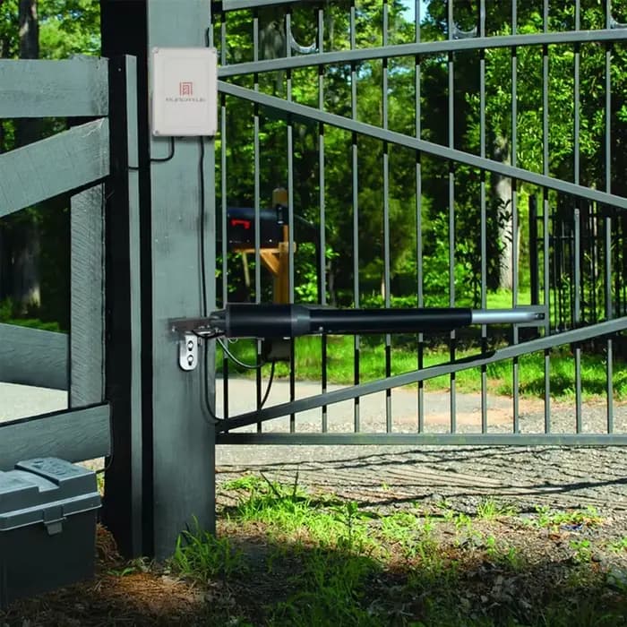 Ouvre-porte automatique à coque en aluminium pour portails jusqu'à 12 pieds de long et 550 lb pour kit d'ouvre-porte