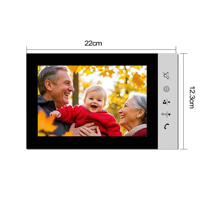 Interphone vidéo de 7 pouces
