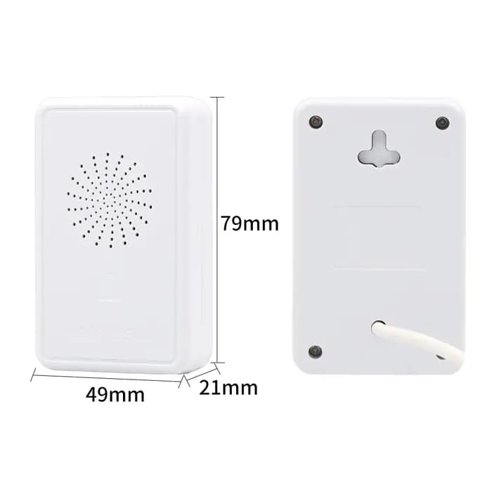 Sonnette filaire 12V pour système de contrôle d'accès, sonnerie Ding-Dong, carillon DC 12V pour cont