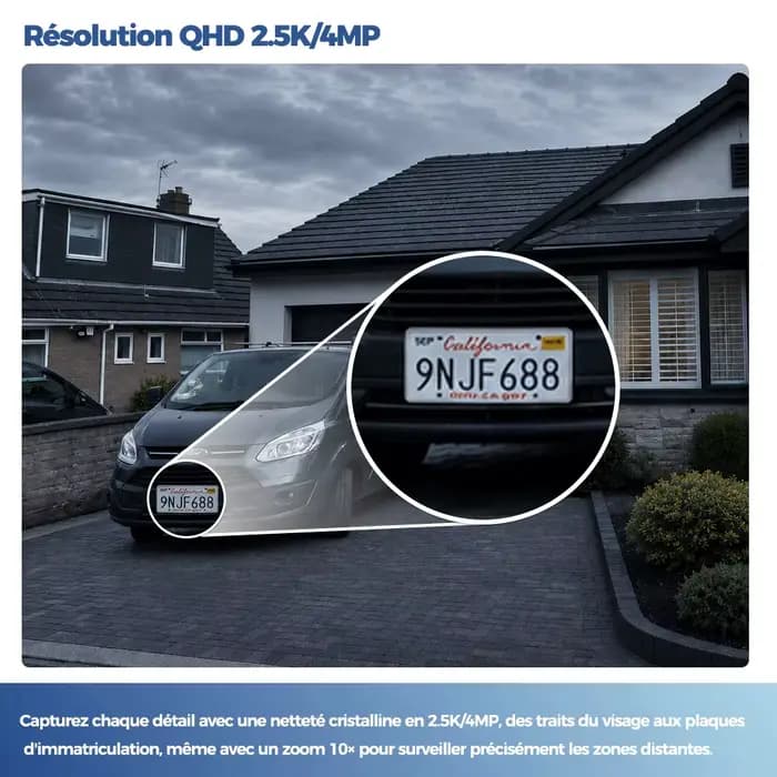 Caméra de Surveillance Extérieure Solaire ALEVIO